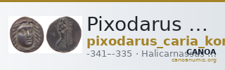 Pixodarus of Caria Halicarnassus Konuk 1998 A1 — CANOA