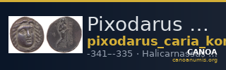 Pixodarus of Caria Halicarnassus Konuk 1998 A1 — CANOA