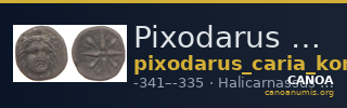 Pixodarus of Caria Halicarnassus Konuk 1998 A2 — CANOA