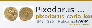 Pixodarus of Caria Halicarnassus Konuk 1998 B2 — CANOA