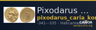 Pixodarus of Caria Halicarnassus Konuk 1998 B2 — CANOA