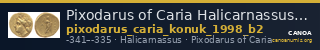 Pixodarus of Caria Halicarnassus Konuk 1998 B2 — CANOA