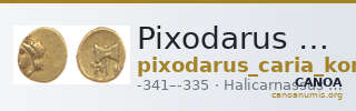 Pixodarus of Caria Halicarnassus Konuk 1998 B3 — CANOA