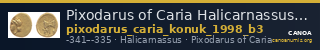 Pixodarus of Caria Halicarnassus Konuk 1998 B3 — CANOA