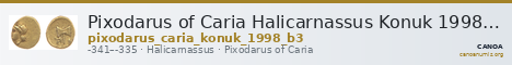 Pixodarus of Caria Halicarnassus Konuk 1998 B3 — CANOA