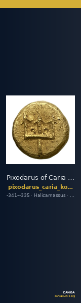 Pixodarus of Caria Halicarnassus Konuk 1998 B4 — CANOA