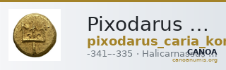 Pixodarus of Caria Halicarnassus Konuk 1998 B4 — CANOA