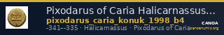 Pixodarus of Caria Halicarnassus Konuk 1998 B4 — CANOA