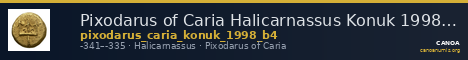 Pixodarus of Caria Halicarnassus Konuk 1998 B4 — CANOA