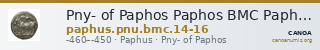 Pny- of Paphos Paphos BMC Paphus 14-16 — CANOA