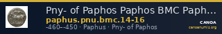 Pny- of Paphos Paphos BMC Paphus 14-16 — CANOA