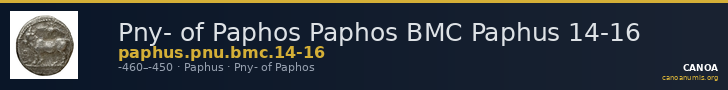 Pny- of Paphos Paphos BMC Paphus 14-16 — CANOA
