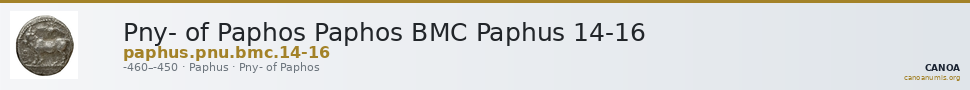 Pny- of Paphos Paphos BMC Paphus 14-16 — CANOA