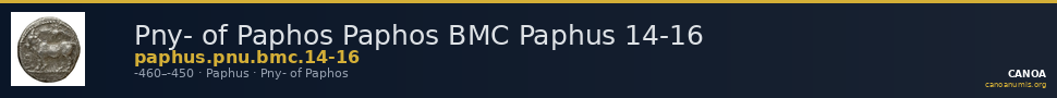 Pny- of Paphos Paphos BMC Paphus 14-16 — CANOA