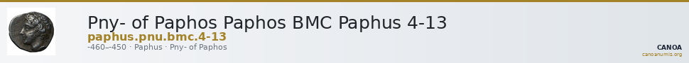 Pny- of Paphos Paphos BMC Paphus 4-13 — CANOA