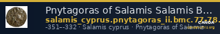 Pnytagoras of Salamis Salamis BMC Salamis 77-78, 80-84 — CANOA