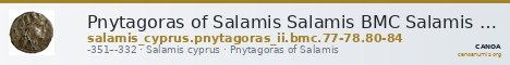 Pnytagoras of Salamis Salamis BMC Salamis 77-78, 80-84 — CANOA