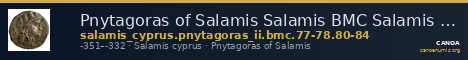 Pnytagoras of Salamis Salamis BMC Salamis 77-78, 80-84 — CANOA