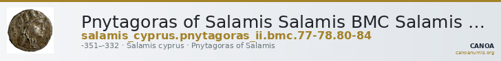 Pnytagoras of Salamis Salamis BMC Salamis 77-78, 80-84 — CANOA