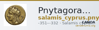 Pnytagoras of Salamis Salamis Markou 2011 413-438 — CANOA
