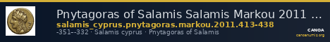 Pnytagoras of Salamis Salamis Markou 2011 413-438 — CANOA