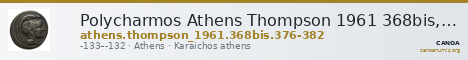 Polycharmos Athens Thompson 1961 368bis, 376-382 — CANOA