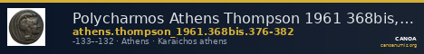 Polycharmos Athens Thompson 1961 368bis, 376-382 — CANOA