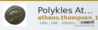 Polykles Athens Thompson 1961 101X-110 — CANOA