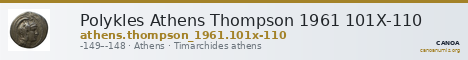 Polykles Athens Thompson 1961 101X-110 — CANOA