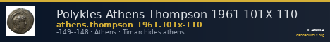 Polykles Athens Thompson 1961 101X-110 — CANOA