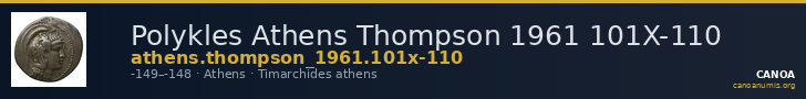 Polykles Athens Thompson 1961 101X-110 — CANOA