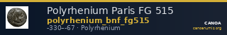 Polyrhenium Paris FG 515 — CANOA