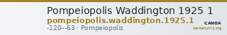Pompeiopolis Waddington 1925 1 — CANOA