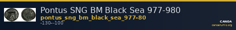Pontus SNG BM Black Sea 977-980 — CANOA