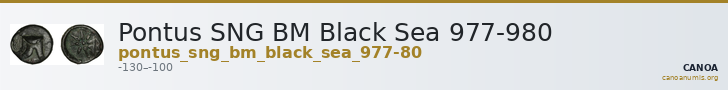 Pontus SNG BM Black Sea 977-980 — CANOA