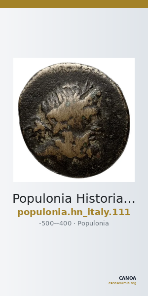 Populonia Historia Numorum Italy 111 — CANOA