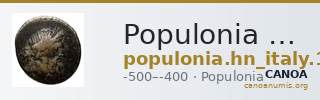 Populonia Historia Numorum Italy 111 — CANOA