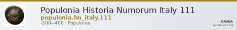 Populonia Historia Numorum Italy 111 — CANOA
