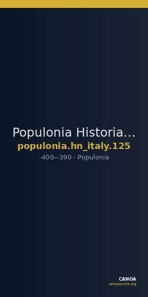 Populonia Historia Numorum Italy 125 — CANOA