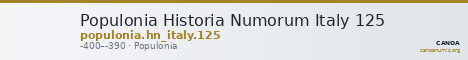 Populonia Historia Numorum Italy 125 — CANOA