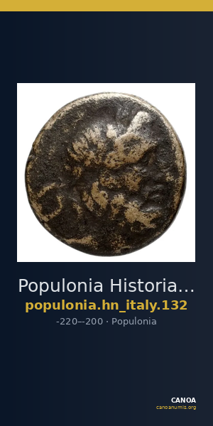 Populonia Historia Numorum Italy 132 — CANOA