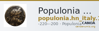 Populonia Historia Numorum Italy 132 — CANOA