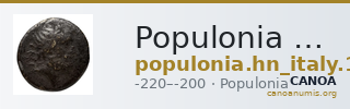 Populonia Historia Numorum Italy 135 — CANOA