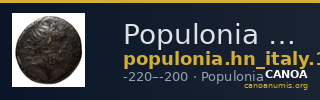 Populonia Historia Numorum Italy 135 — CANOA