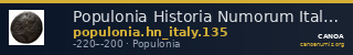 Populonia Historia Numorum Italy 135 — CANOA