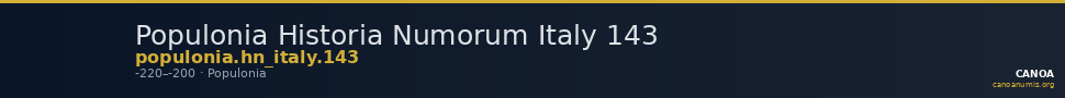 Populonia Historia Numorum Italy 143 — CANOA