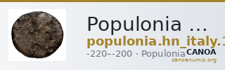 Populonia Historia Numorum Italy 145 — CANOA