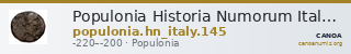 Populonia Historia Numorum Italy 145 — CANOA