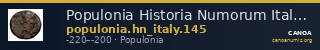 Populonia Historia Numorum Italy 145 — CANOA