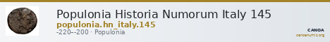 Populonia Historia Numorum Italy 145 — CANOA